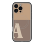 スリムプロテクションプレミアムケース with MagSafe［ オリジナル - initial two tone - A brown ］