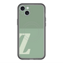 スリムプロテクションプレミアムケース with MagSafe［ オリジナル - initial two tone - Z green ］