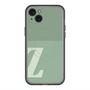 スリムプロテクションプレミアムケース with MagSafe［ オリジナル - initial two tone - Z green ］
