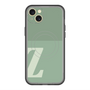 スリムプロテクションプレミアムケース with MagSafe［ オリジナル - initial two tone - Z green ］