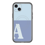 スリムプロテクションプレミアムケース with MagSafe［ オリジナル - initial two tone - A blue ］