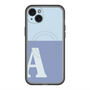 スリムプロテクションプレミアムケース with MagSafe［ オリジナル - initial two tone - A blue ］