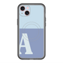 スリムプロテクションプレミアムケース with MagSafe［ オリジナル - initial two tone - A blue ］