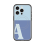 スリムプロテクションプレミアムケース with MagSafe［ オリジナル - initial two tone - A blue ］