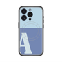 スリムプロテクションプレミアムケース with MagSafe［ オリジナル - initial two tone - A blue ］