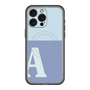 スリムプロテクションプレミアムケース with MagSafe［ オリジナル - initial two tone - A blue ］