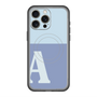スリムプロテクションプレミアムケース with MagSafe［ オリジナル - initial two tone - A blue ］