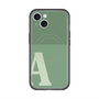 スリムプロテクションプレミアムケース with MagSafe［ オリジナル - initial two tone - A green ］