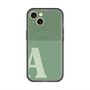 スリムプロテクションプレミアムケース with MagSafe［ オリジナル - initial two tone - A green ］