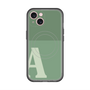 スリムプロテクションプレミアムケース with MagSafe［ オリジナル - initial two tone - A green ］