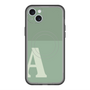スリムプロテクションプレミアムケース with MagSafe［ オリジナル - initial two tone - A green ］