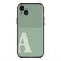 スリムプロテクションプレミアムケース with MagSafe［ オリジナル - initial two tone - A green ］