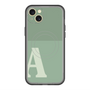 スリムプロテクションプレミアムケース with MagSafe［ オリジナル - initial two tone - A green ］