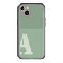 スリムプロテクションプレミアムケース with MagSafe［ オリジナル - initial two tone - A green ］