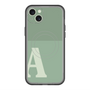 スリムプロテクションプレミアムケース with MagSafe［ オリジナル - initial two tone - A green ］
