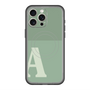 スリムプロテクションプレミアムケース with MagSafe［ オリジナル - initial two tone - A green ］