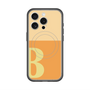 スリムプロテクションプレミアムケース with MagSafe［ オリジナル - initial two tone - B orange ］