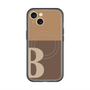 スリムプロテクションプレミアムケース with MagSafe［ オリジナル - initial two tone - B brown ］