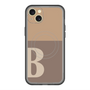 スリムプロテクションプレミアムケース with MagSafe［ オリジナル - initial two tone - B brown ］