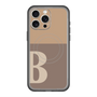 スリムプロテクションプレミアムケース with MagSafe［ オリジナル - initial two tone - B brown ］