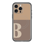 スリムプロテクションプレミアムケース with MagSafe［ オリジナル - initial two tone - B brown ］
