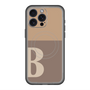 スリムプロテクションプレミアムケース with MagSafe［ オリジナル - initial two tone - B brown ］