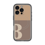 スリムプロテクションプレミアムケース with MagSafe［ オリジナル - initial two tone - B brown ］