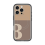 スリムプロテクションプレミアムケース with MagSafe［ オリジナル - initial two tone - B brown ］