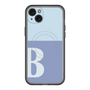スリムプロテクションプレミアムケース with MagSafe［ オリジナル - initial two tone - B blue ］