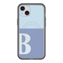 スリムプロテクションプレミアムケース with MagSafe［ オリジナル - initial two tone - B blue ］