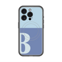スリムプロテクションプレミアムケース with MagSafe［ オリジナル - initial two tone - B blue ］