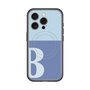 スリムプロテクションプレミアムケース with MagSafe［ オリジナル - initial two tone - B blue ］