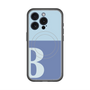 スリムプロテクションプレミアムケース with MagSafe［ オリジナル - initial two tone - B blue ］