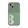 スリムプロテクションプレミアムケース with MagSafe［ オリジナル - initial two tone - B green ］