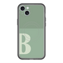 スリムプロテクションプレミアムケース with MagSafe［ オリジナル - initial two tone - B green ］