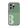 スリムプロテクションプレミアムケース with MagSafe［ オリジナル - initial two tone - B green ］
