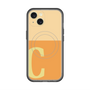 スリムプロテクションプレミアムケース with MagSafe［ オリジナル - initial two tone - C orange ］