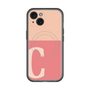 スリムプロテクションプレミアムケース with MagSafe［ オリジナル - initial two tone - C pink ］