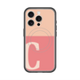 スリムプロテクションプレミアムケース with MagSafe［ オリジナル - initial two tone - C pink ］