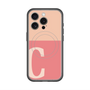 スリムプロテクションプレミアムケース with MagSafe［ オリジナル - initial two tone - C pink ］