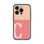 スリムプロテクションプレミアムケース with MagSafe［ オリジナル - initial two tone - C pink ］