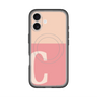 スリムプロテクションプレミアムケース with MagSafe［ オリジナル - initial two tone - C pink ］
