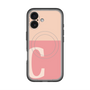 スリムプロテクションプレミアムケース with MagSafe［ オリジナル - initial two tone - C pink ］