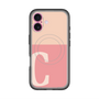 スリムプロテクションプレミアムケース with MagSafe［ オリジナル - initial two tone - C pink ］