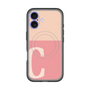 スリムプロテクションプレミアムケース with MagSafe［ オリジナル - initial two tone - C pink ］