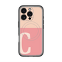 スリムプロテクションプレミアムケース with MagSafe［ オリジナル - initial two tone - C pink ］