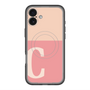 スリムプロテクションプレミアムケース with MagSafe［ オリジナル - initial two tone - C pink ］