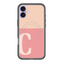 スリムプロテクションプレミアムケース with MagSafe［ オリジナル - initial two tone - C pink ］
