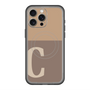 スリムプロテクションプレミアムケース with MagSafe［ オリジナル - initial two tone - C brown ］