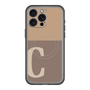 スリムプロテクションプレミアムケース with MagSafe［ オリジナル - initial two tone - C brown ］